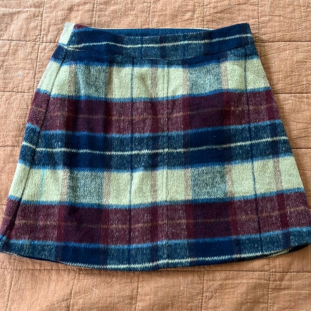Lulus Flannel Plaid Mini Skirt